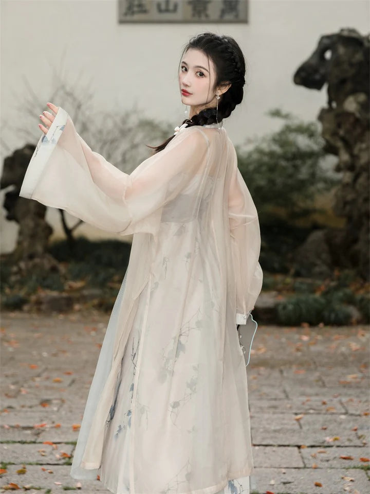 Radiate in the allure of Gorgeous Starlight Modern Hanfu—a harmonious blend of tradition and contemporary allure. Elevate your wardrobe with this captivating ensemble, embodying the timeless beauty of ancient Chinese fashion. Gorgeous Star&