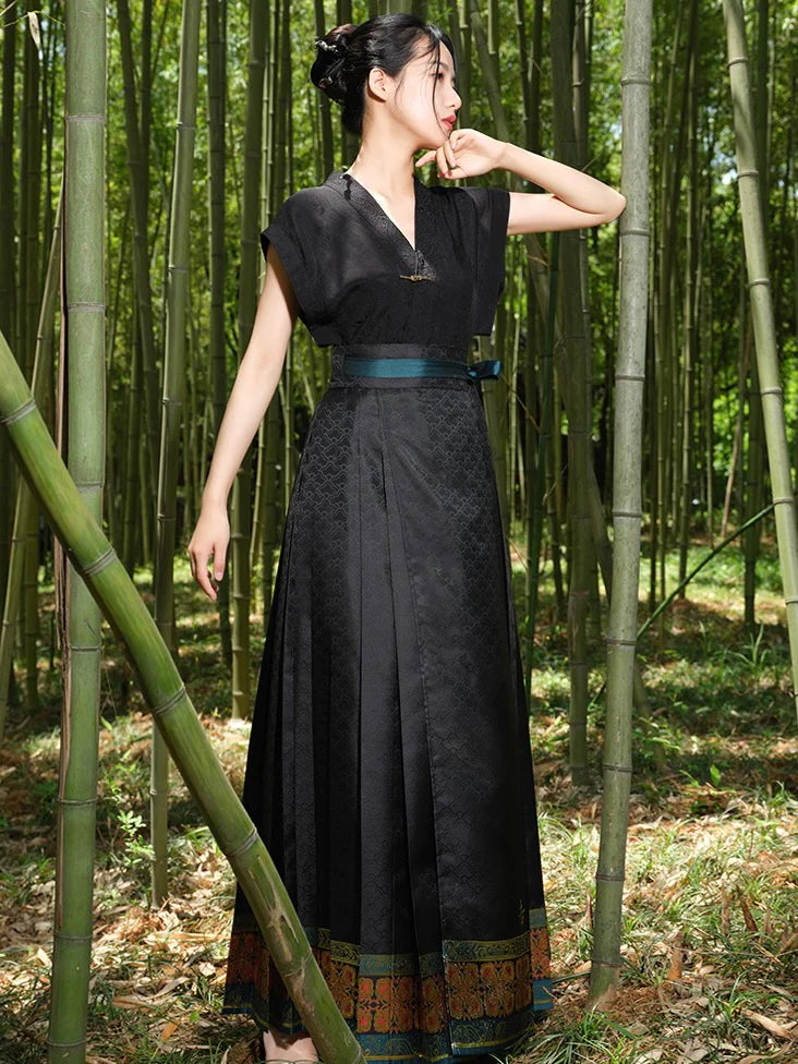 Discover the allure of Elegance in Simplicity Modern Hanfu—a harmonious blend of tradition and contemporary charm. Elevate your wardrobe with this captivating ensemble, embodying the timeless beauty of ancient Chinese fashion. This Hanfu invites you to rediscover grace and cultural richness, seamlessly blending tradition with a touch of modern sophistication.