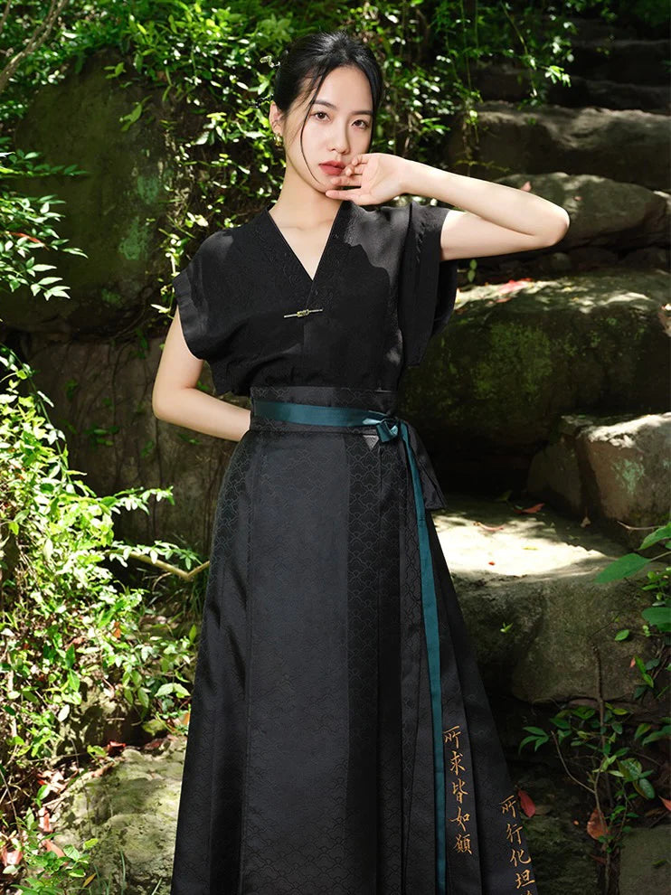 Discover the allure of Elegance in Simplicity Modern Hanfu—a harmonious blend of tradition and contemporary charm. Elevate your wardrobe with this captivating ensemble, embodying the timeless beauty of ancient Chinese fashion. This Hanfu invites you to rediscover grace and cultural richness, seamlessly blending tradition with a touch of modern sophistication.