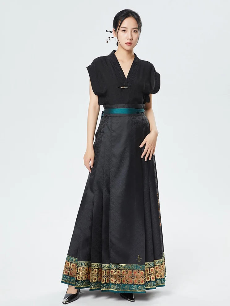 Discover the allure of Elegance in Simplicity Modern Hanfu—a harmonious blend of tradition and contemporary charm. Elevate your wardrobe with this captivating ensemble, embodying the timeless beauty of ancient Chinese fashion. This Hanfu invites you to rediscover grace and cultural richness, seamlessly blending tradition with a touch of modern sophistication.