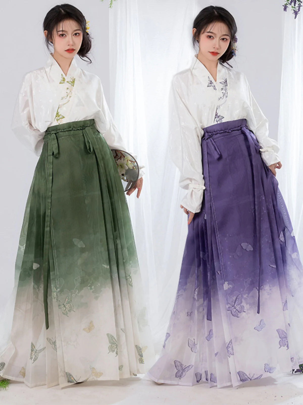 Immerse yourself in the charm of Elegant Mandarin Modern Hanfu—a perfect fusion of tradition and contemporary allure. Elevate your wardrobe with this captivating ensemble, embodying the timeless beauty of ancient Chinese fashion. Elegant Mandarin invites you to rediscover grace and cultural richness, seamlessly blending tradition with a touch of modern sophistication.