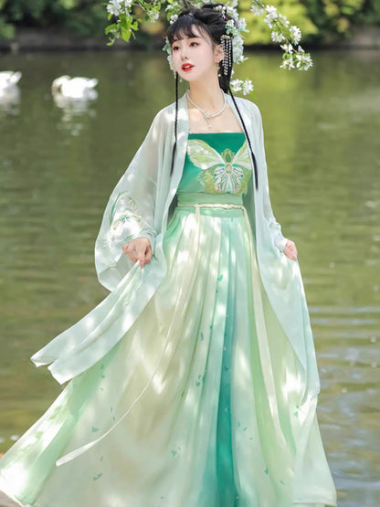 Butterfly Dream Qiyao Ruqun Ensemble - Song Dynasty Style. Embrace the grace of a butterfly&