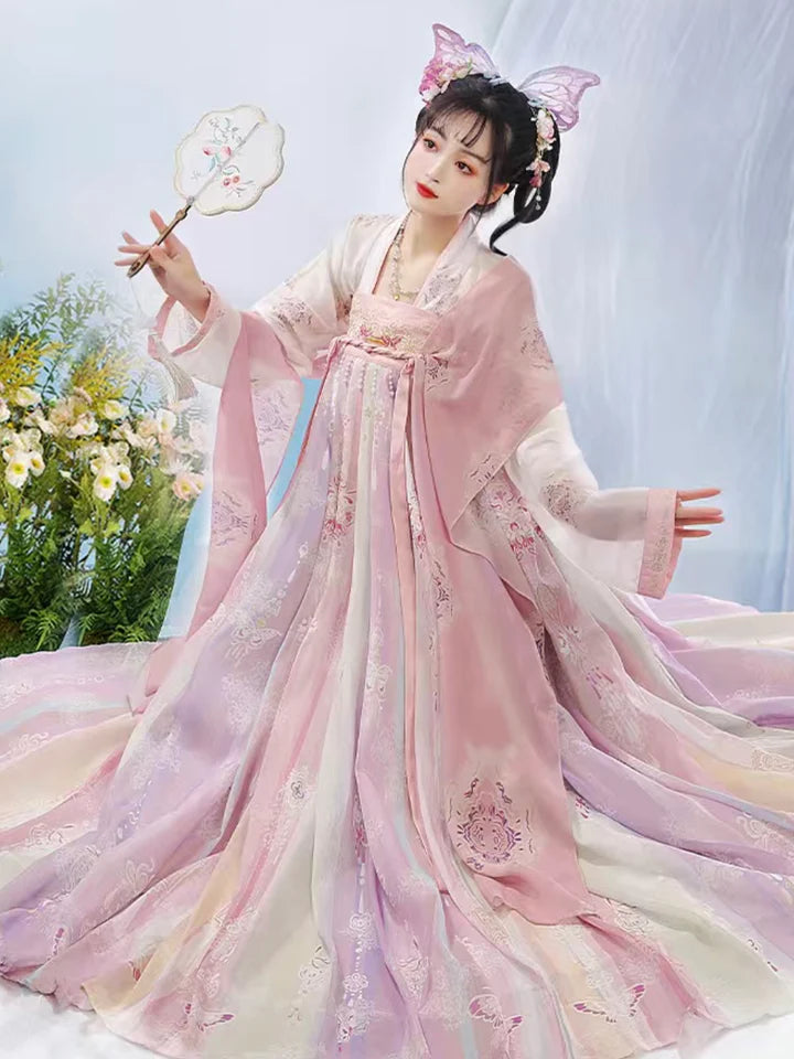 Embrace the Qixiong Ruqun in the timeless elegance of the Dusty Rose ensemble. This captivating attire seamlessly blends tradition with a touch of contemporary charm. Step into the muted allure of this outfit, embodying a dusty rose-inspired and timeless style that adds a subtle touch of sophistication to your wardrobe.