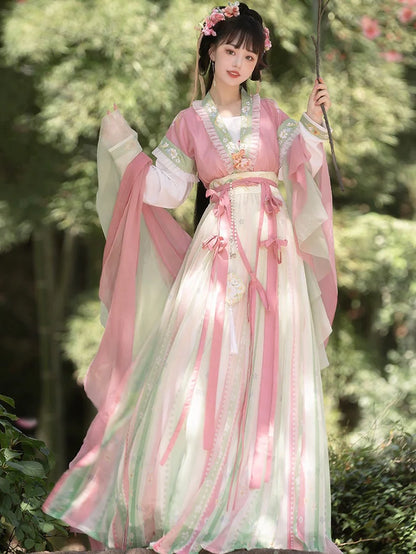 Grace your wardrobe with the Qiyao Ruqun, elegantly embodied in the Elegant Ivy ensemble. This captivating attire seamlessly blends tradition with a touch of contemporary charm. Step into the refined allure of this outfit, embodying an elegant and timeless style that adds a touch of sophistication to your look.