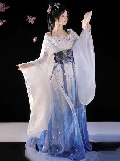 Embark on a whimsical journey with the Sophie Qiyao Ruqun from Moon Hanfu&