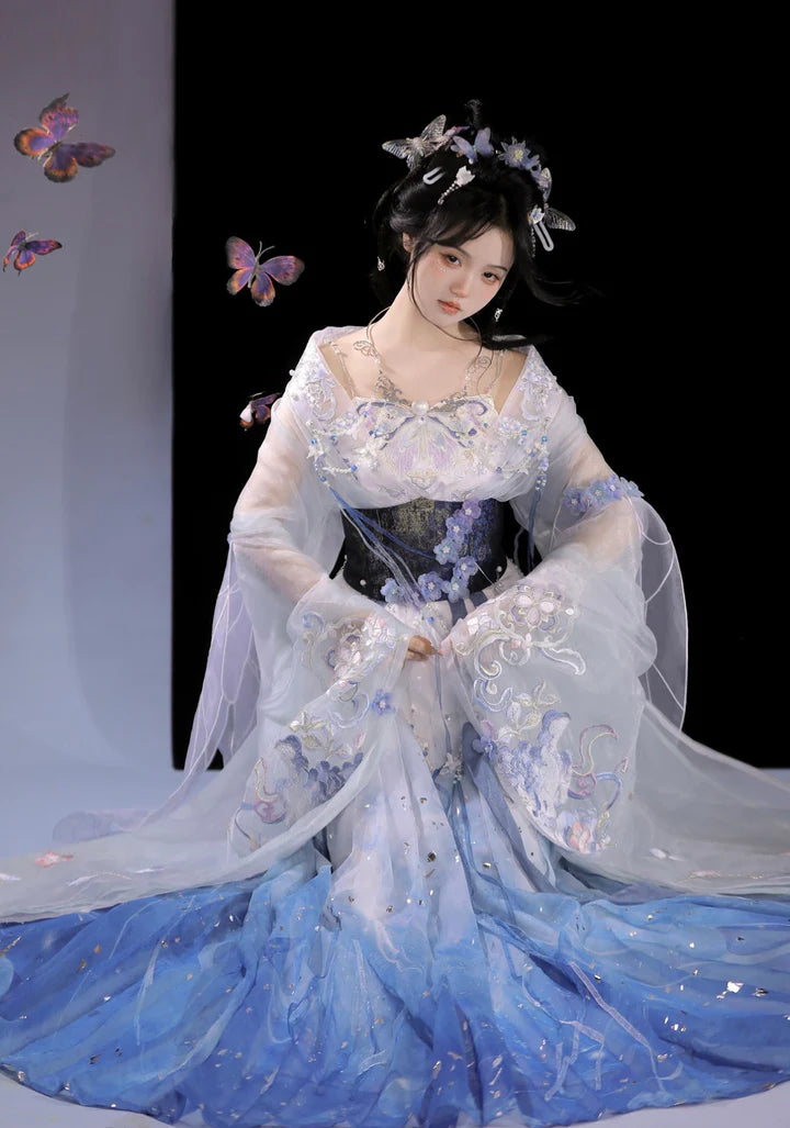 Embark on a whimsical journey with the Sophie Qiyao Ruqun from Moon Hanfu&