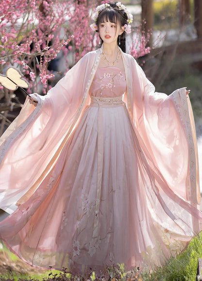 Blossom in radiant style with our Radiant Qiyao Ruqun, Rosy Blossom—an enchanting ensemble that embodies the timeless beauty and grace of a blooming flower. Elevate your look with a blend of tradition and contemporary elegance, making a statement inspired by the allure of nature.