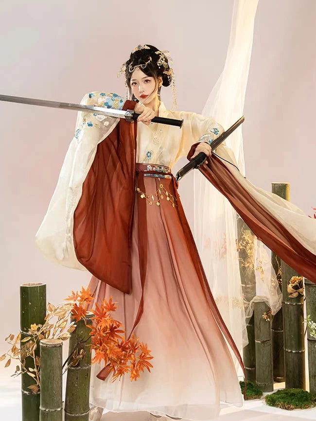 Experience the majesty of Maria with the Qiyao Ruqun from Moon Hanfu&