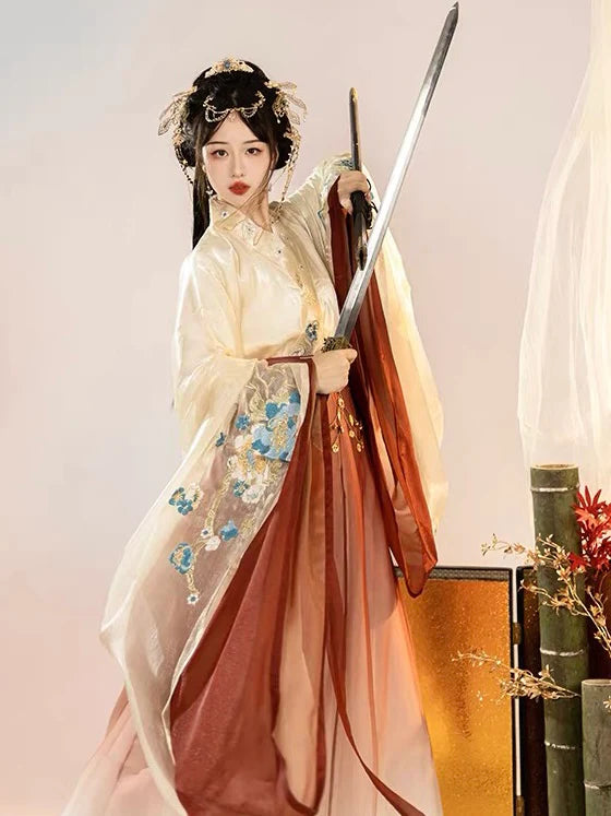 Experience the majesty of Maria with the Qiyao Ruqun from Moon Hanfu&