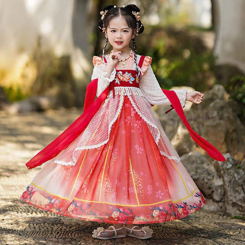 Step into lovely elegance with Lovely Reese Kids Hanfu – a collection that transcends clothing to foster cultural connection, imaginative play, and creative expression for your little ones.