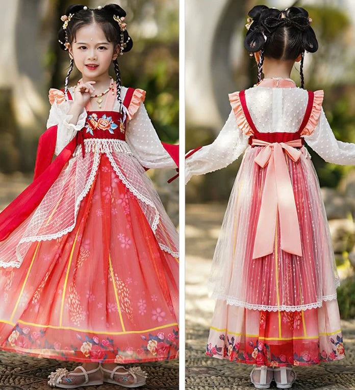 Step into lovely elegance with Lovely Reese Kids Hanfu – a collection that transcends clothing to foster cultural connection, imaginative play, and creative expression for your little ones.