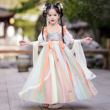Step into bubbly elegance with Bubbly Bonnie Kids Hanfu – a collection that transcends clothing to foster cultural connection, imaginative play, and creative expression for your little ones.