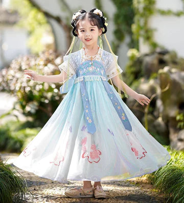 Step into angelic elegance with Angelic Angela Kids Hanfu – a collection that transcends clothing to foster cultural connection, imaginative play, and creative expression for your little ones.