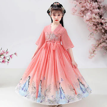 Step into enchanting elegance with Enchanting Azure Kids Hanfu – a collection that transcends clothing to foster cultural connection, imaginative play, and creative expression for your little ones.