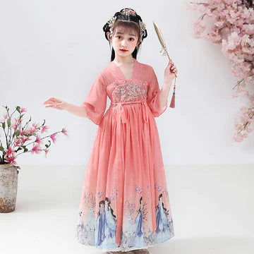 Step into enchanting elegance with Enchanting Azure Kids Hanfu – a collection that transcends clothing to foster cultural connection, imaginative play, and creative expression for your little ones.