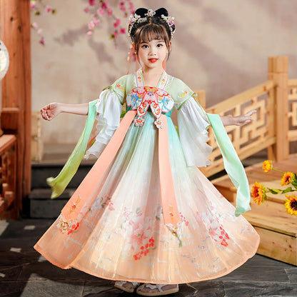 Step into the whimsical world of Ancient China with Whimsical Tiffany Kids Hanfu – a collection that transcends clothing to foster cultural connection, imaginative play, and creative expression for your little ones.