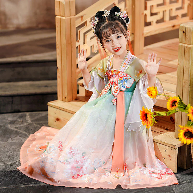 Step into the whimsical world of Ancient China with Whimsical Tiffany Kids Hanfu – a collection that transcends clothing to foster cultural connection, imaginative play, and creative expression for your little ones.