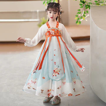 Step into blissful elegance with Blissful Blossom Kids Hanfu – a collection that transcends clothing to foster cultural connection, imaginative play, and creative expression for your little ones.