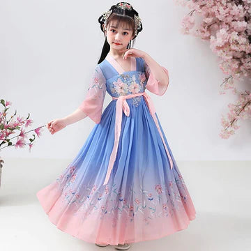 Step into radiant elegance with Radiant Kianna Kids Hanfu – a collection that transcends clothing to foster cultural connection, imaginative play, and creative expression for your little ones.