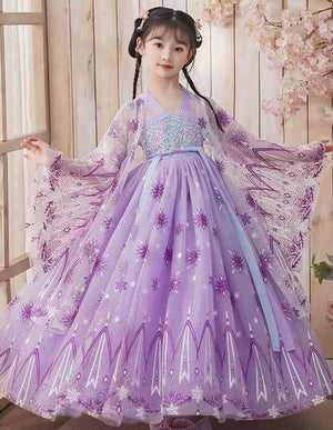 Step into sparkling splendor with Sparkling Splendor Kids Hanfu – a collection that transcends clothing to foster cultural connection, imaginative play, and creative expression for your little ones.