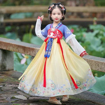 Step into frosty elegance with Frosty Snowy Kids Hanfu – a collection that transcends clothing to foster cultural connection, imaginative play, and creative expression for your little ones.