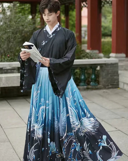 Embrace modernity with the Modern Kane Jiaoling Ruqun, a contemporary addition to Moon Hanfu&