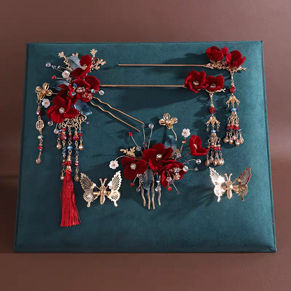 Hanfu Hair Accessories, Xiuhe Bridal Headpiece