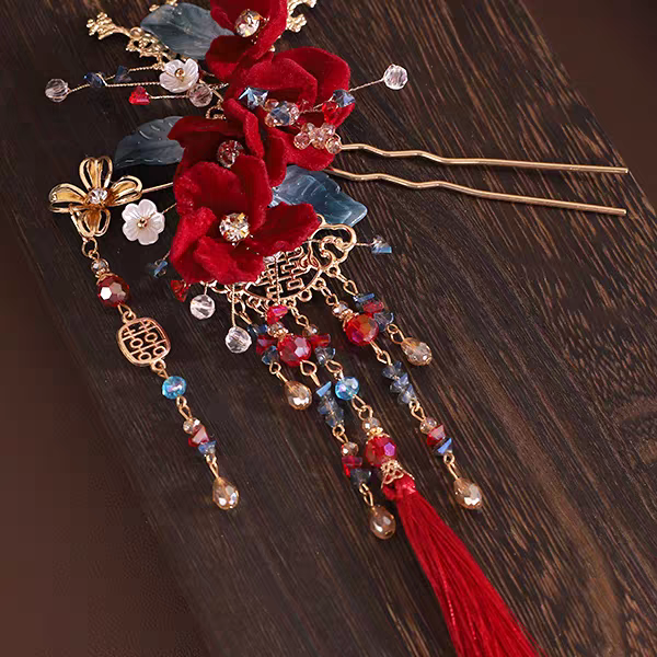 Hanfu Hair Accessories, Xiuhe Bridal Headpiece