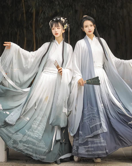 Step into elegance with the Exquisite Pinia Jiaoling Ruqun, a captivating addition to Moon Hanfu&