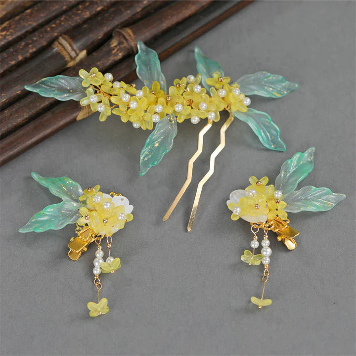 Nature Hanfu Hair Accessories - Embrace the beauty of nature with Nature Hanfu Hair Accessories. Meticulously crafted and inspired by the flora and fauna, these accessories add a touch of organic elegance to your hairstyle. Perfect for expressing your connection to nature and showcasing your individual style with a unique charm.