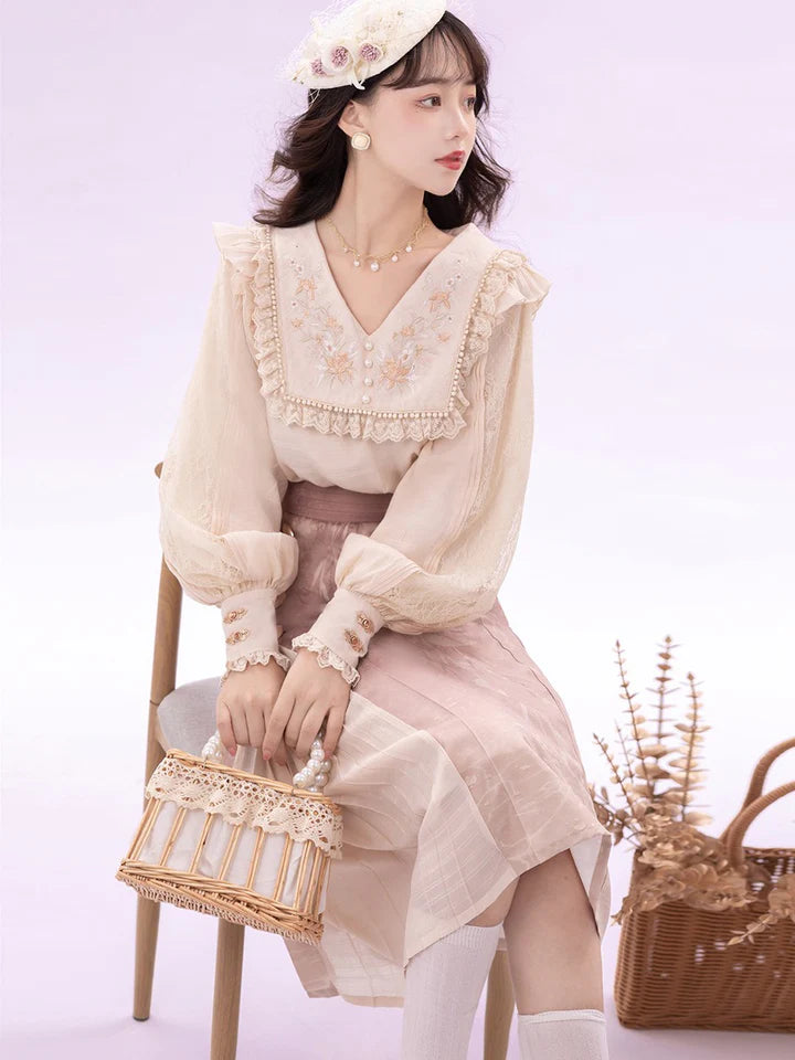 Immerse yourself in timeless allure with our Modern Hanfu, Hana—a captivating blend of tradition and contemporary sophistication. This enchanting ensemble pays homage to cultural heritage while embracing the modern woman&