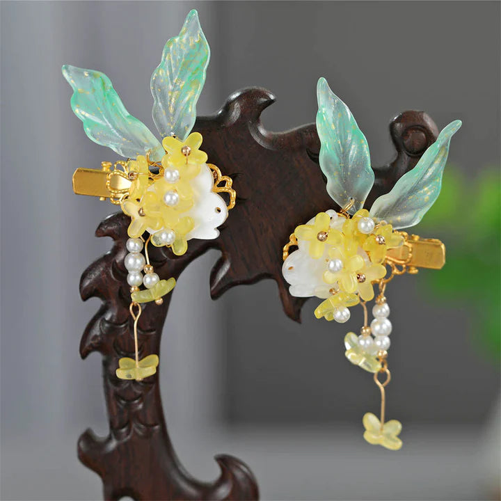 Nature Hanfu Hair Accessories - Embrace the beauty of nature with Nature Hanfu Hair Accessories. Meticulously crafted and inspired by the flora and fauna, these accessories add a touch of organic elegance to your hairstyle. Perfect for expressing your connection to nature and showcasing your individual style with a unique charm.