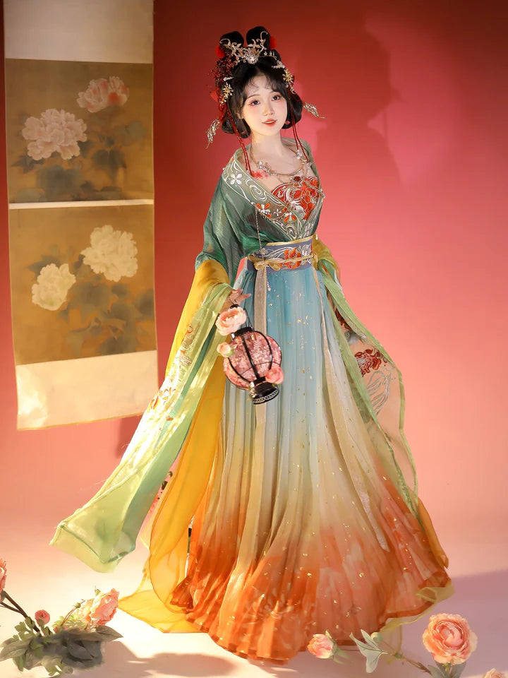 Indulge in serene elegance with the Catherine Qiyao Ruqun from Moon Hanfu&