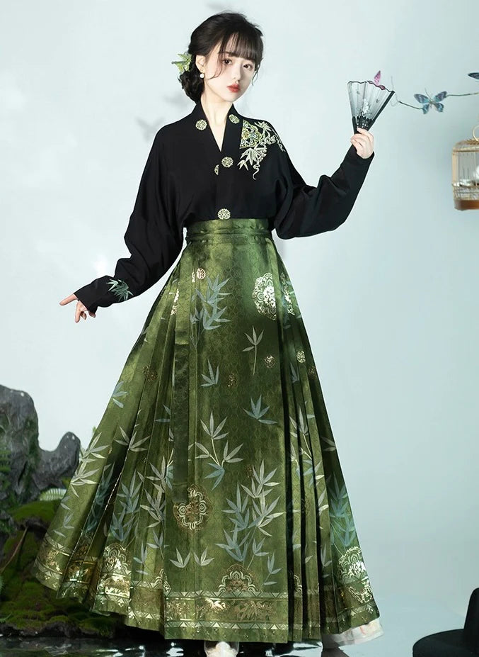 Elevate your style with our Modern Hanfu, Bailey—an enchanting fusion of tradition and contemporary allure. This captivating ensemble pays homage to cultural heritage while embodying the chic sophistication of the modern era. Step into timeless elegance with the Bailey Modern Hanfu, making a statement that seamlessly blends the richness of the past with the elegance of today for a uniquely refined look.