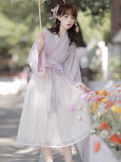 Experience timeless elegance with our Modern Hanfu, Sarah—a captivating blend of tradition and contemporary allure. This enchanting ensemble pays homage to cultural heritage while embracing the modern woman&