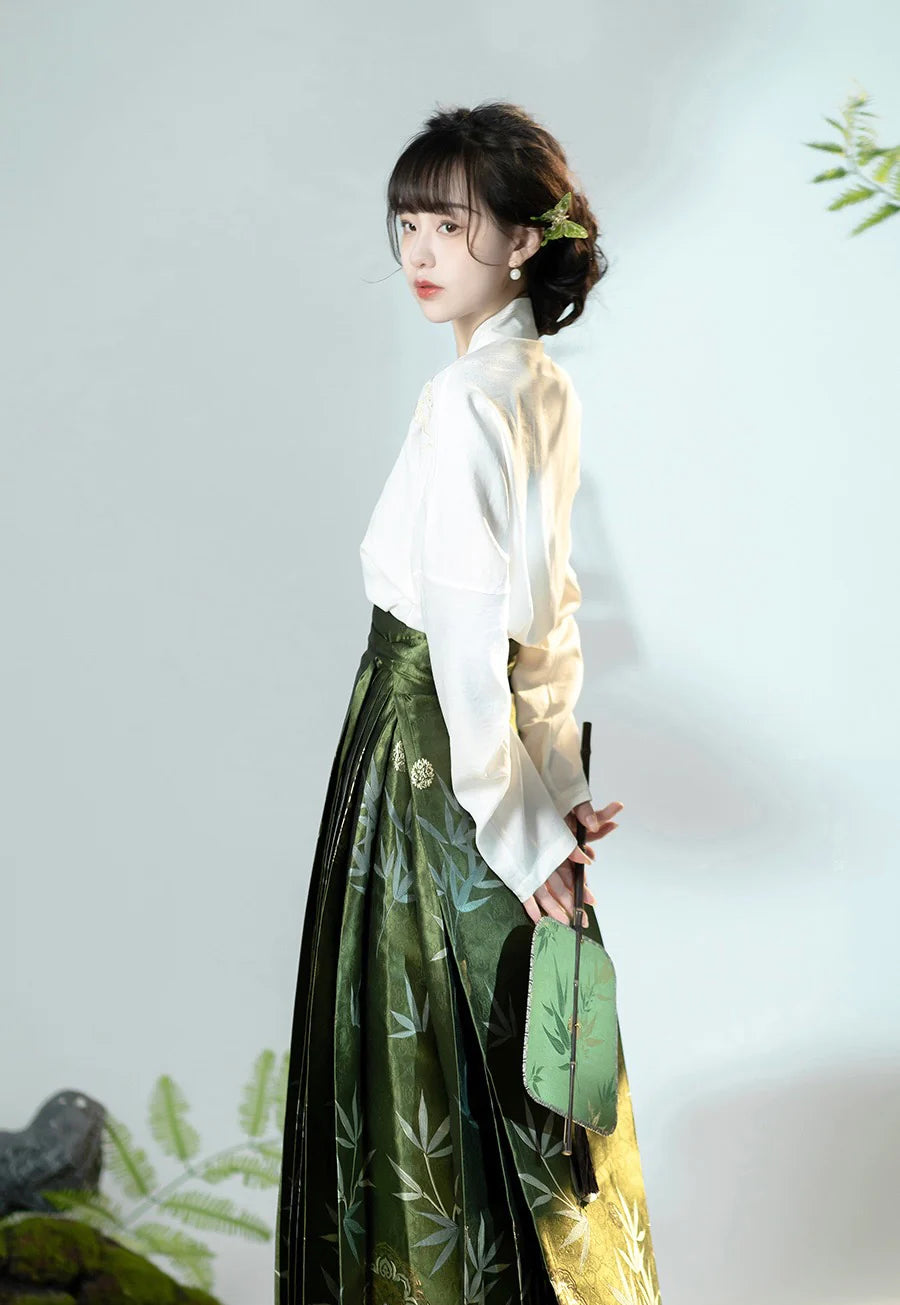 Elevate your style with our Modern Hanfu, Bailey—an enchanting fusion of tradition and contemporary allure. This captivating ensemble pays homage to cultural heritage while embodying the chic sophistication of the modern era. Step into timeless elegance with the Bailey Modern Hanfu, making a statement that seamlessly blends the richness of the past with the elegance of today for a uniquely refined look.