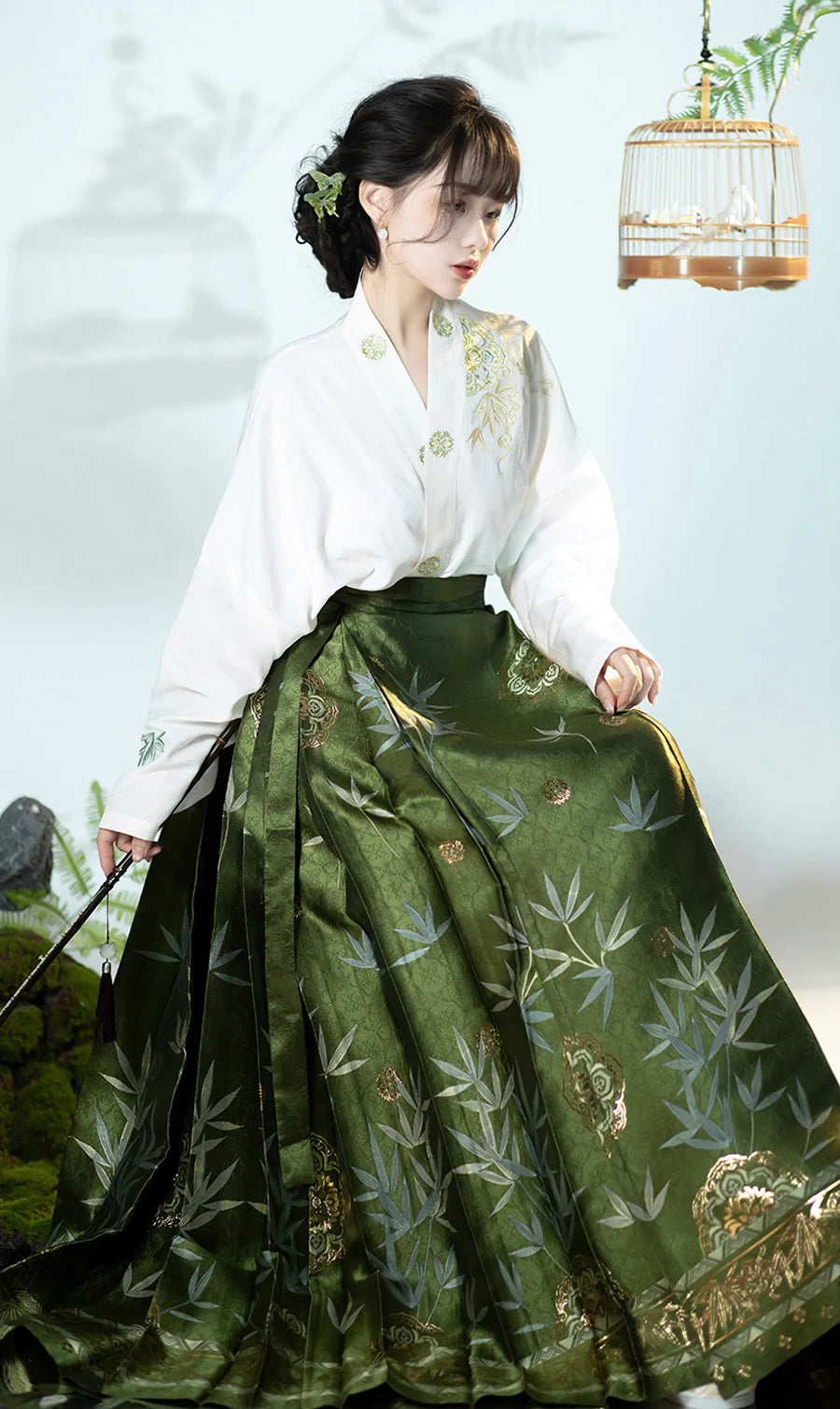 Elevate your style with our Modern Hanfu, Bailey—an enchanting fusion of tradition and contemporary allure. This captivating ensemble pays homage to cultural heritage while embodying the chic sophistication of the modern era. Step into timeless elegance with the Bailey Modern Hanfu, making a statement that seamlessly blends the richness of the past with the elegance of today for a uniquely refined look.