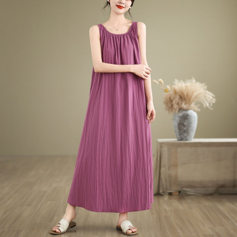 Sleeveless A-line Oversize Dress